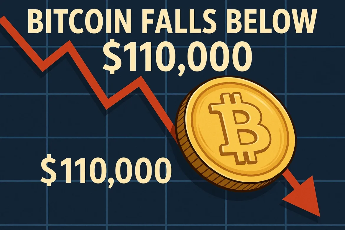 Bitcoin falls below $110,000