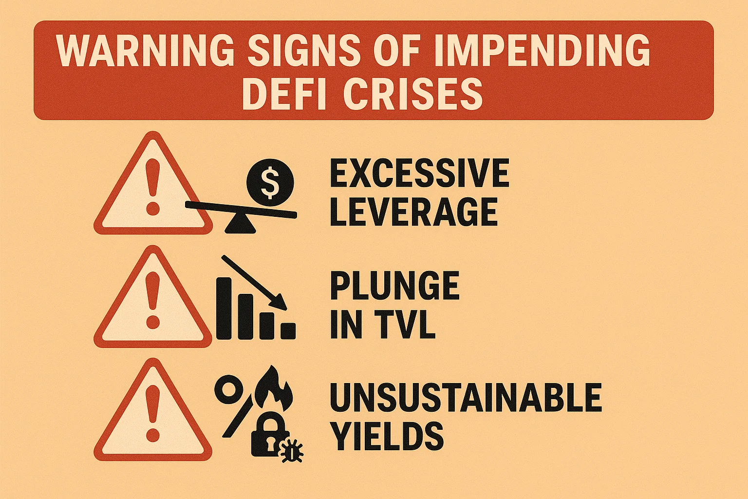 Warning Signs of Impending DeFi Crises