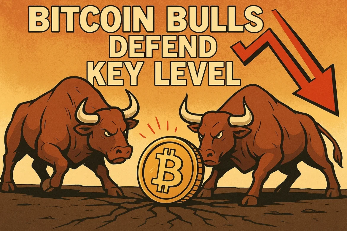 Bitcoin bulls defend key level