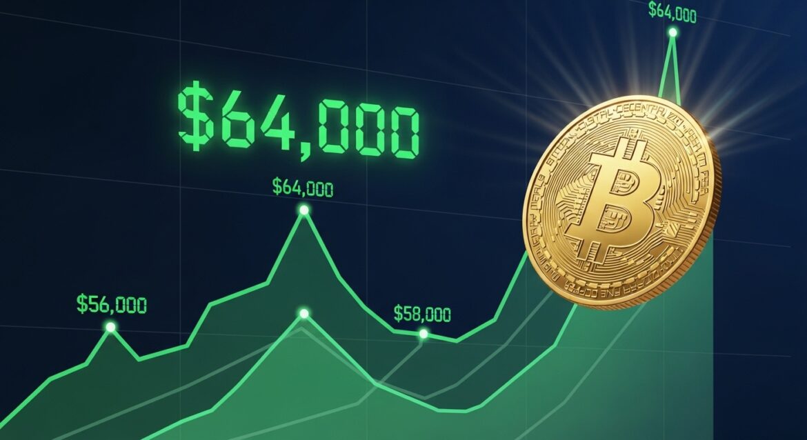 Bitcoin Retakes $64K