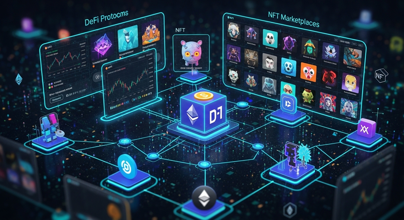 decentralized finance (DeFi) and NFT marketplaces