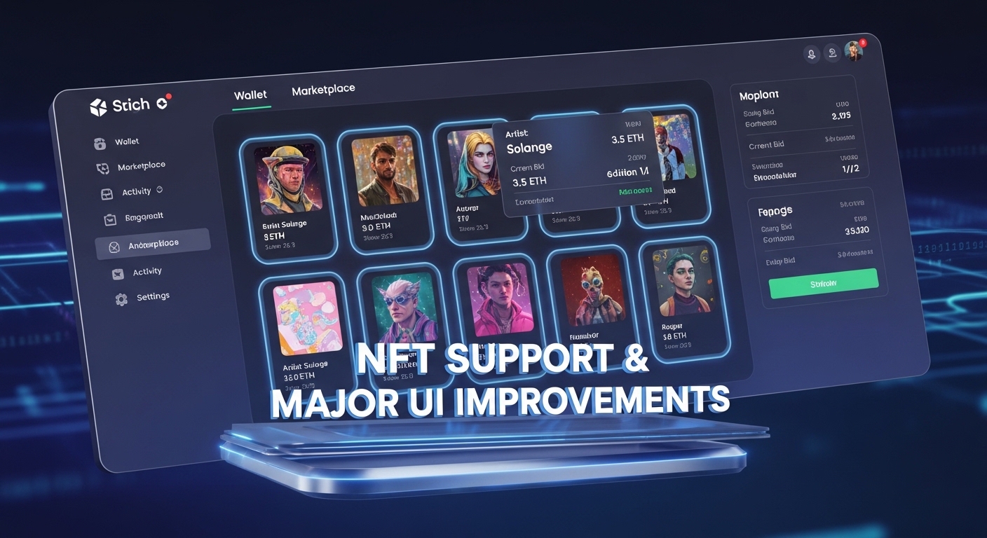 NFT support and major UI improvements